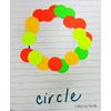 Fluorescent Orange Color Coding Dot Labels 19.1 mm 0.75 Inch Round 500 Count
