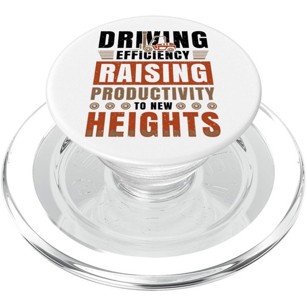 Driving efficiency raising productivity - Forklift PopSockets PopGrip for MagSafe