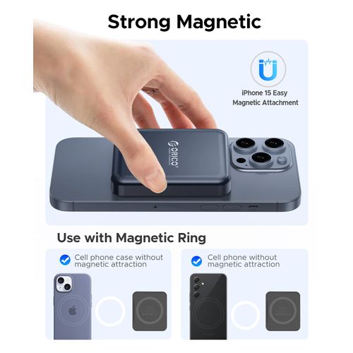 ORICO 1 TB Magnetic External SSD, 4K ProRes HDR Record and Store, USB3.1 Gen2(1000MB/s), USB3.2 Gen2*2(2000MB/s), Portable Solid State Drive, Compatible with USB-C Smartphone, Computer - A20PLUS