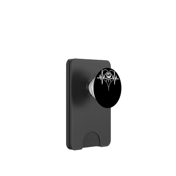 Barbecue Heart Line Pulse Bbq Grill Master PopSockets PopWallet for MagSafe