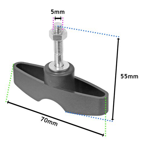 Spares2go Tommy Screw Nut for Stihl KM55 KM56C KM85 KM90 KM130 Kombi Combi Multi System