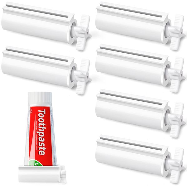 LoveInUsa Toothpaste Squeezers (6-Pack), Toothpaste Tube Roller Toothpaste Dispensers for Bathroom Saves Toothpaste, Creams