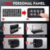 RGB 8 Gang Switch Panel On-Off LED Light Car Switch Panel Circuit Control 12-24V