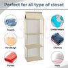 Multi-Layer Hanging Handbag Organizer for closet, 2 Pack Hanging Purse Organizer