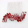 Faship Red Crystal Hair Comb