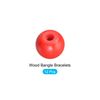METALLIXITY Threaded Ball Knobs (25mm/0.98") 12Pcs, Plastic Round Operation Ball Handles with M6 Female Thread - for Machine Handle Tool Replacement, Red