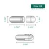 WANANFU Separated Empty Capsules Size 0 Vegetarian (200 Count), Compatible with Capsule Filling Machine 0
