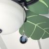GRAPHICS & MORE Brown and White Cow Painting Ceiling Fan and Light Pull Chain