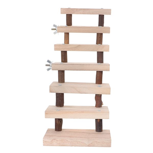 Chinchilla Climbing Platform Wooden Hamster Ladder Steps Stair Climbing Toys Playground Toy Chewing Toys for Small Animals Sugar Glider Chinchilla Guinea- Pigs Squirrel Jumping Platform