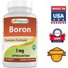 3 Pack Best Naturals Boron Supplements 5 mg 240 Tablets