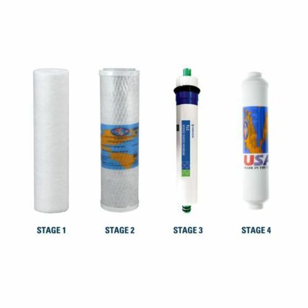 PuROLine PL40T50 RO Replacement Filter Kit with RO Membrane
