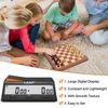 LEAP Chess Clock Upgraded Digital Clock Timer with Bonus & Delay Countdown Function for Chess and 2-Player Board Games New Black