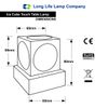 Ambient Glass Ice Cube Touch Dimmable Table Lamp Chrome Base with G9 Bulb M0047
