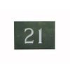 Green Slate House Number (1-99) (No 21)