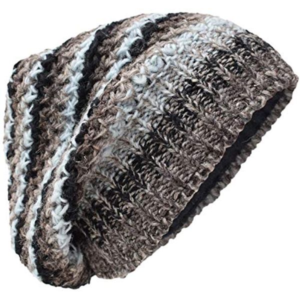 Gheri Knitted Woolen Winter Fleece Lined Caps Hats L