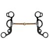 Showman Short Shank Twisted Copper Wire Snaffle Bit