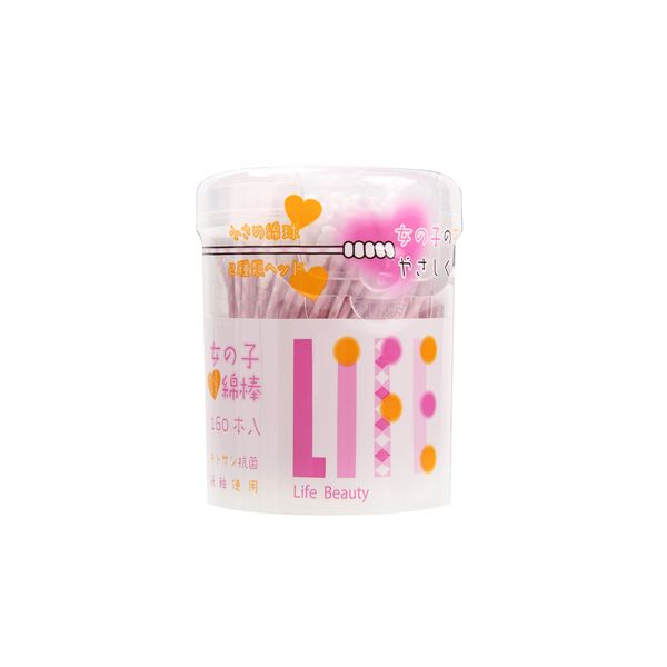 160 cotton swabs for girls in case