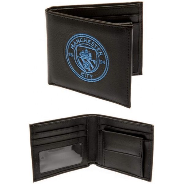 Manchester City Crest Embroidered PU Leather Wallet