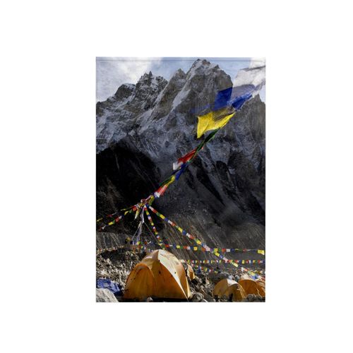 3dRose Nepal, Mt Everest, Base Camp Tents on Khumbu Glacier-AS26 DNY0031-David Noyes Towel, 15" x 22", White