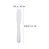 Minkissy 4pcs Cosmetic Spatula Plastic Facemask Stirring Stick Makeup Scoop Facial Beauty Spoon Eye Cream Massager Applicator for Mixing Sampling Transparent