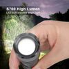 5.3oz Small and Extremely LED Tactical Flashlight Zoomable Handheld Flash Light