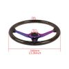 Universal 350mm Deep Dish Vip Black Crystal Bubble Neo Spoke Steering Wheel