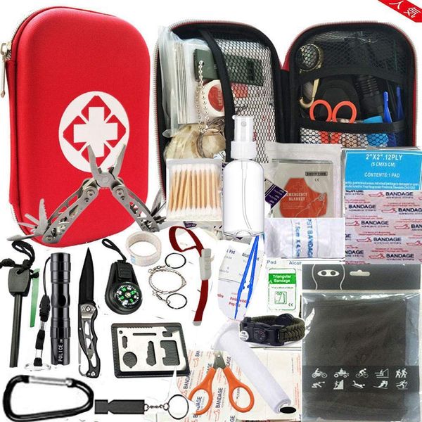 hosum First Aid Set, First Aid Kit, Disaster Climbing, Outdoor, Survival, Travel, Home, Portable, Emergency First Aid Kit