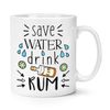 Save Water Drink Rum 10oz Mug Cup
