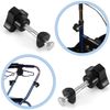 PEUTIER 2 Sets Replacement Arm Adjustment Knobs, Rollator Walker Replacement Knobs Comfortable Replacement Knobs Drive Rollator Knob Universal Rollator Parts Knobs for Rollator (Black)