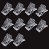 YFFSFDC Nail Clips, Nail Fixing Clips, Polygel Quick Building Nail Extensions, Building Lamps, Clear, Set of 10