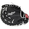 Rawlings | SHUT OUT Fastpitch Softball First Base Mitt | Right Hand Throw | 12" - Single Post Double Bar Web | Black