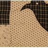 Crow & Star Throw Blanket Quilt Quilted Patch Work Country Primitive Farm House