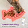 Catstages Fishie Fun Feed Mat - Slow Feeder Cat Bowl