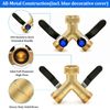 BACASIN 2 Pack Hose Splitter 2 Way Heavy Duty