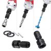 Bestgle Socket Adapter,Hex Shaft Adapter for Impact Wrench,Hex Socket Adapter,2 Pack Socket Adapter,Hex Shaft Conversion Socket Adapter,Impact Socket Shank Adapter,Slide Lock with O-Ring Pin