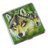 Cigarette Case for Cigarettes Metal Wolf Wolves Various Designs, Motif 5