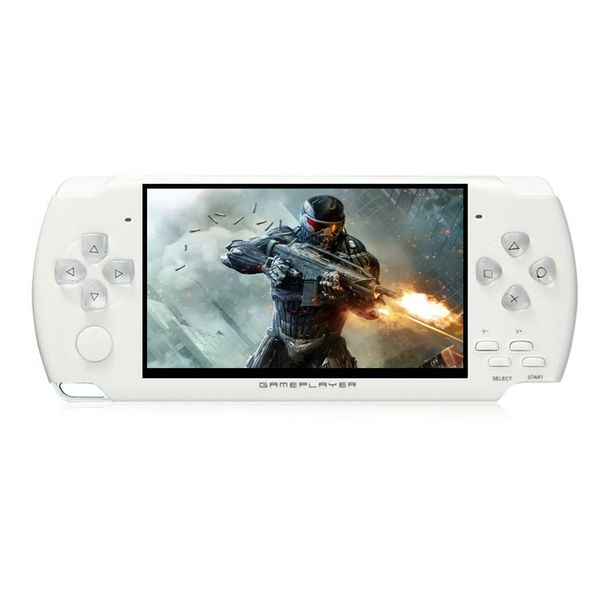 JXD Handheld Game Console 4.3 inch 8GB Built in 2000 Games for Multiple Simulators X6 Retro Video Game Console Mp3/4/Ebook TV Out Mini Hand Portable Game Player Device Holiday (White)