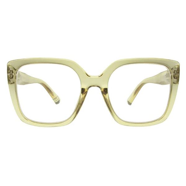 Goodlookers Reading Glasses 'Deirdre' Transparent Brown +3.00