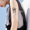 Oottati 2 Sheets Small Tiny Temporary Tattoo Stickers Bow Tie Planet Totem