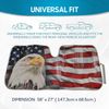 ⭐️⭐️⭐️⭐️⭐️ Large 57x27 Eagle Flag Car Windshield Popups Sunshade For Chevrolet