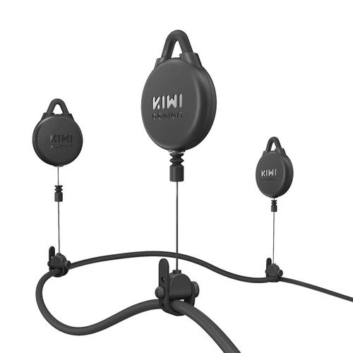 KIWI design VR Cable Management, 6 Packs Pro Version VR Cable Management Compatible with VR Headsets HTC Vive/HTC Vive Pro/Rift S/Quest 2 Playstation/Microsoft MR/Valve Index VR Accessories (Black)
