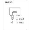USHIO JCS 100V 500W GYX9.5 Base Studio Halogen Lamp JCS100V500WB1