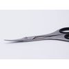 Fashionable Scissors, Made in Japan, All Stainless Steel, Eyebrow & Split Care Scissors, Perfect for Cutting with Curved Edges.