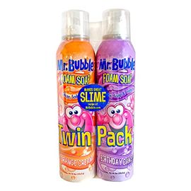 Mr. Bubble Twin Pack Foam Soap - Create Kids Bath Slime, Sculpt