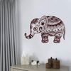 GT Graphics Express Elephant Cute Henna Design Boho - 25" - Wall Decal Sticker
