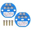 sourcing map 2pcs -50-200C RTD PT100 Temperature Sensor Transmitter Module 4-20MA DC24V Temperature Amplifier for Thermocouple, PLC Modules