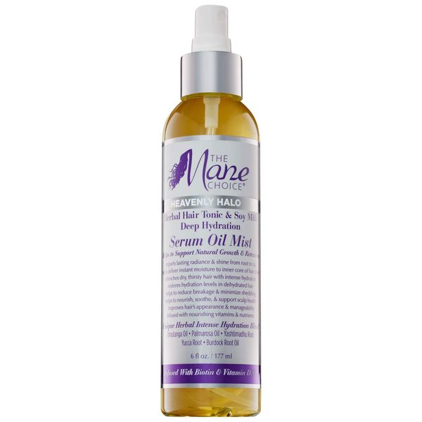 The Mane Choice Heavenly Halo Herbal Hair Tonic & Soy Milk Deep Hydration Serum Oil Mist 6oz