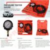 Engine Compression Tester Tool kit Gas Engine Cylinder Pressure Gauge 0-35Bar US
