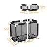 Yescom Mesh Cover Net Replacement Only for 2-Layer Mesh Pool Storage Bin Cart Black