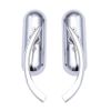 For Harley Davidson Softail Deluxe Pair Chrome Oval Motorcycle Rearview Mirrors